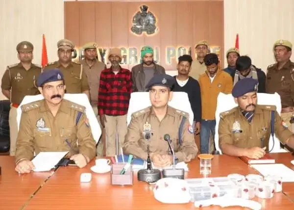 रेकी कर लूट की घटना को अंजाम देने वाले पांच अभियुक्त गिरफ्तार !