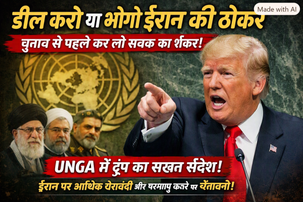 🇺🇸 डील करो या भोगो ईरान की ठोकर — चुनाव से पहले सबक का शंकर!